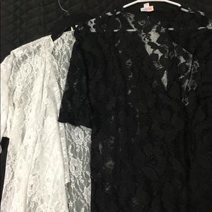 Black Lularoe lace Shirley kimono - black only